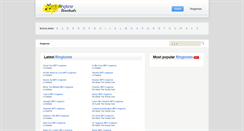 Desktop Screenshot of mp3ringtonedownloads.com