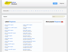 Tablet Screenshot of mp3ringtonedownloads.com